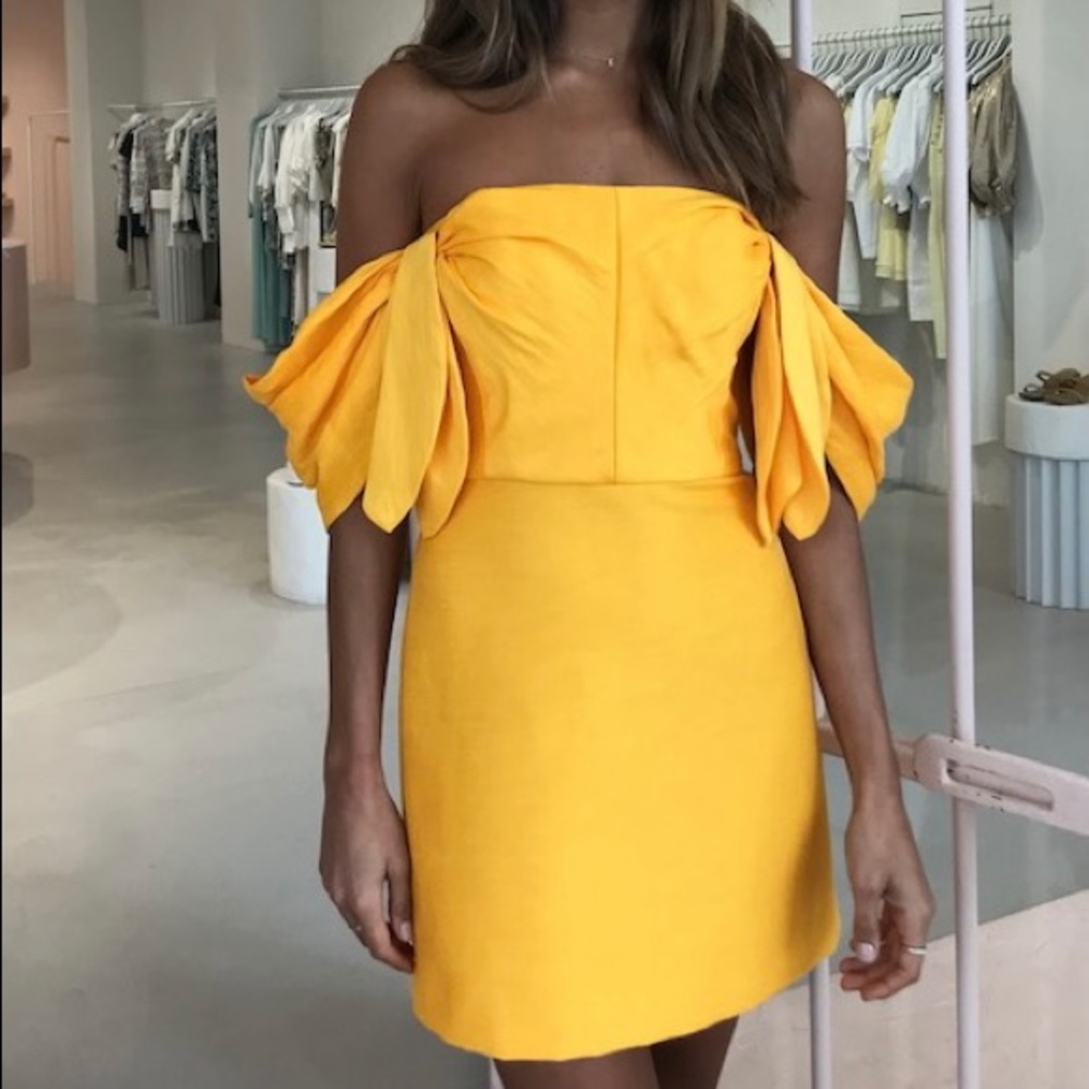 Acler Citrine Cocktail Dress